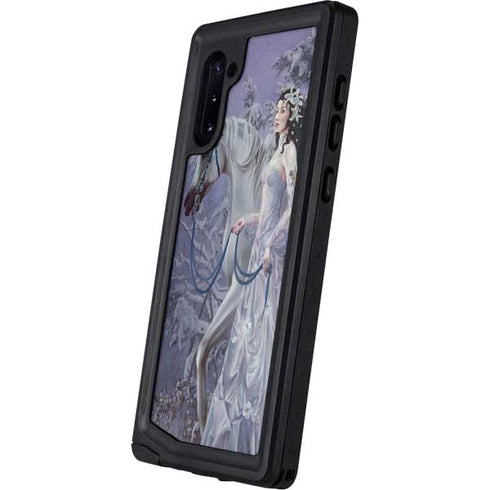 Fairy with Horse in Snow by Nene Thomas Galaxy Note 10 Waterproof Case