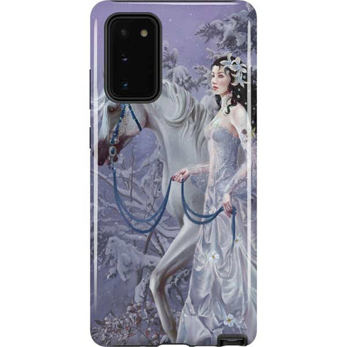 Fairy with Horse in Snow by Nene Thomas Galaxy Note20 5G Pro Case