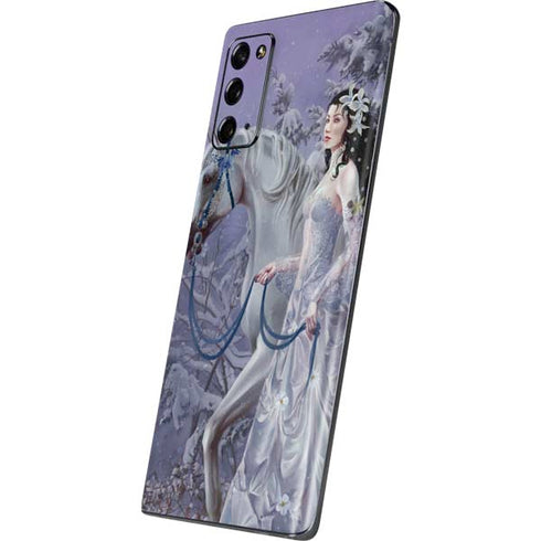Fairy with Horse in Snow by Nene Thomas Galaxy Note20 5G Skin