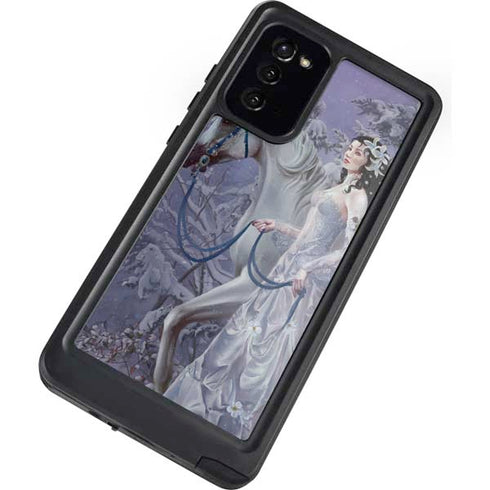 Fairy with Horse in Snow by Nene Thomas Galaxy Note20 5G Waterproof Case