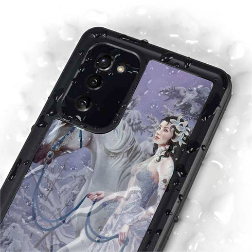 Fairy with Horse in Snow by Nene Thomas Galaxy Note20 5G Waterproof Case