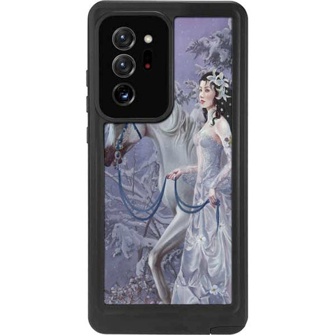 Fairy with Horse in Snow by Nene Thomas Galaxy Note20 Ultra 5G Waterproof Case