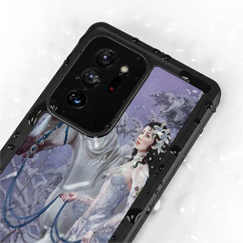 Fairy with Horse in Snow by Nene Thomas Galaxy Note20 Ultra 5G Waterproof Case