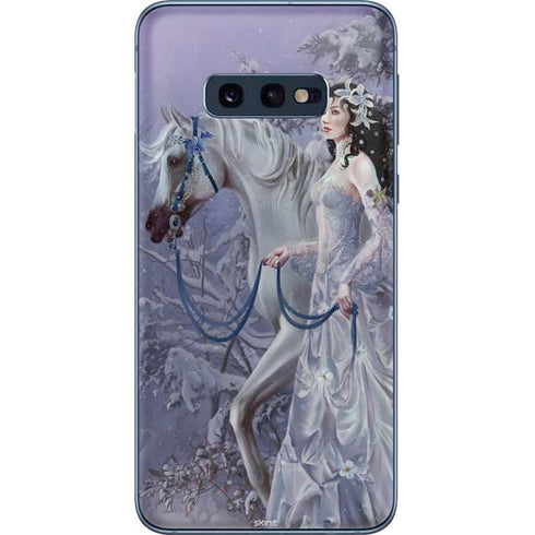 Fairy with Horse in Snow by Nene Thomas Galaxy S10e Skin
