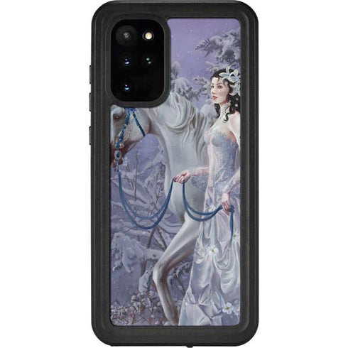 Fairy with Horse in Snow by Nene Thomas Galaxy S20 Plus Waterproof Case