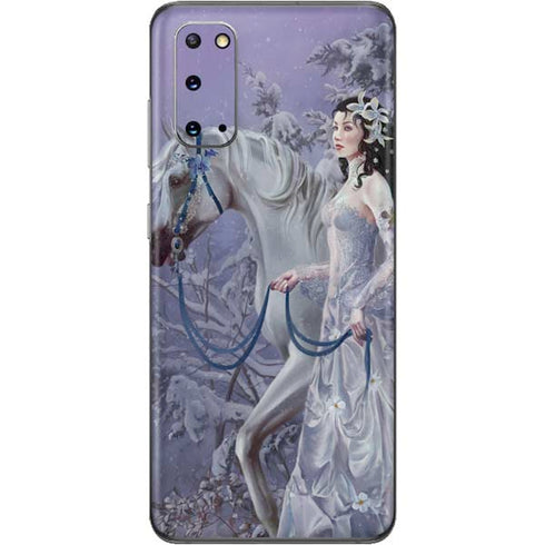 Fairy with Horse in Snow by Nene Thomas Galaxy S20 Skin