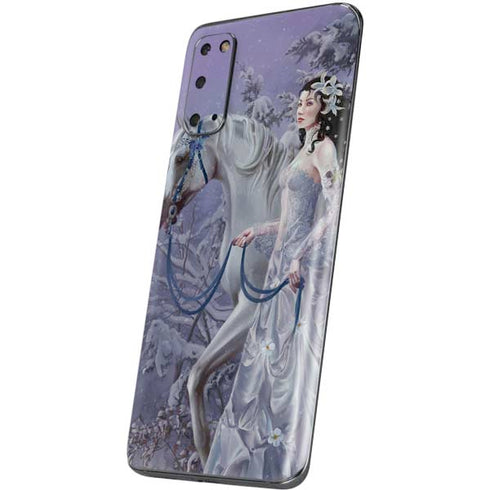 Fairy with Horse in Snow by Nene Thomas Galaxy S20 Skin