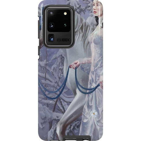 Fairy with Horse in Snow by Nene Thomas Galaxy S20 Ultra 5G Pro Case