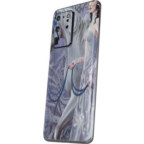 Fairy with Horse in Snow by Nene Thomas Galaxy S20 Ultra 5G Skin