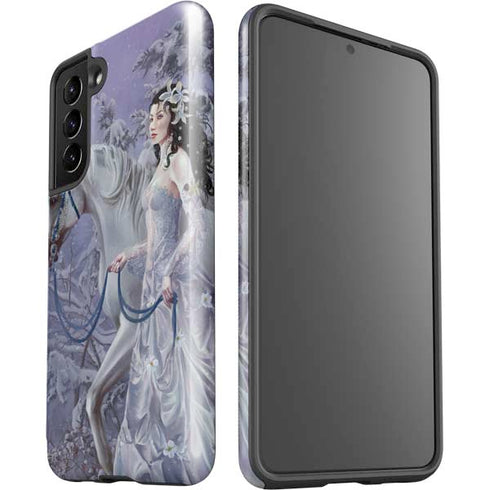 Fairy with Horse in Snow by Nene Thomas Galaxy S21 5G Pro Case
