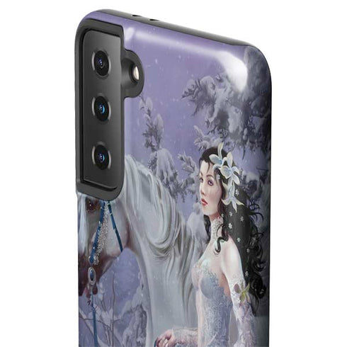 Fairy with Horse in Snow by Nene Thomas Galaxy S21 FE Pro Case