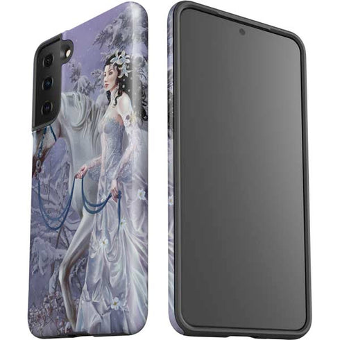 Fairy with Horse in Snow by Nene Thomas Galaxy S21 FE Pro Case