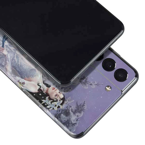 Fairy with Horse in Snow by Nene Thomas Galaxy S21 Plus 5G Skin