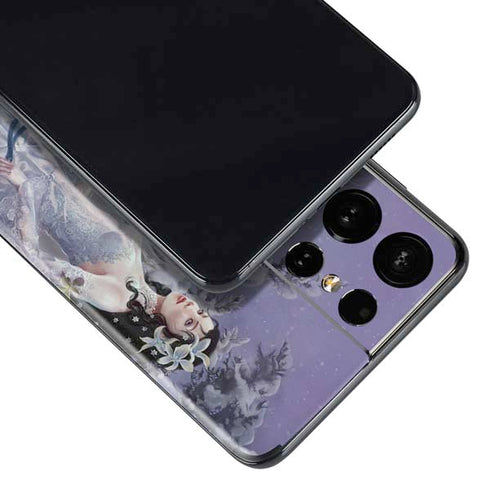 Fairy with Horse in Snow by Nene Thomas Galaxy S21 Ultra 5G Skin