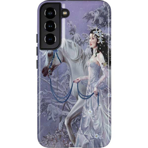 Fairy with Horse in Snow by Nene Thomas Galaxy S22 Plus Pro Case
