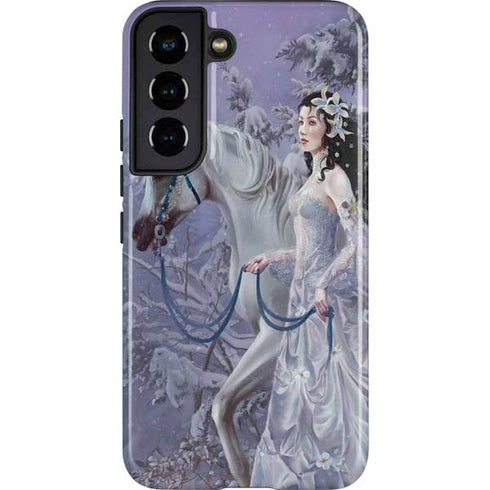 Fairy with Horse in Snow by Nene Thomas Galaxy S22 Pro Case