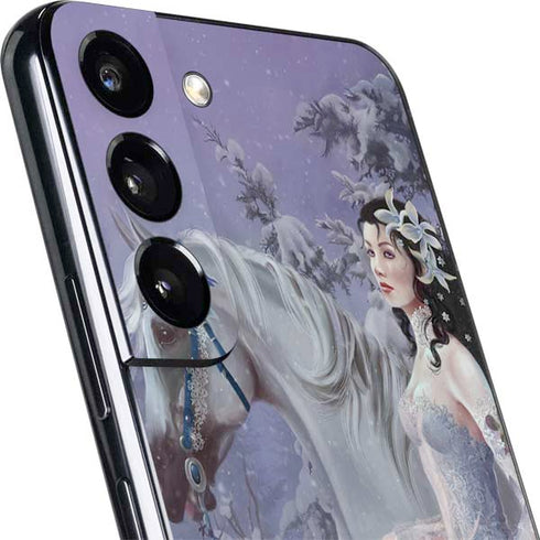 Fairy with Horse in Snow by Nene Thomas Galaxy S22 Skin