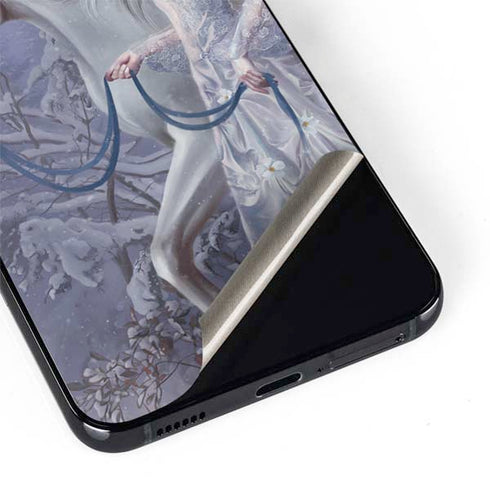 Fairy with Horse in Snow by Nene Thomas Galaxy S22 Skin