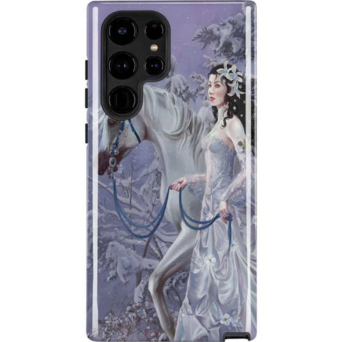 Fairy with Horse in Snow by Nene Thomas Galaxy S22 Ultra Pro Case