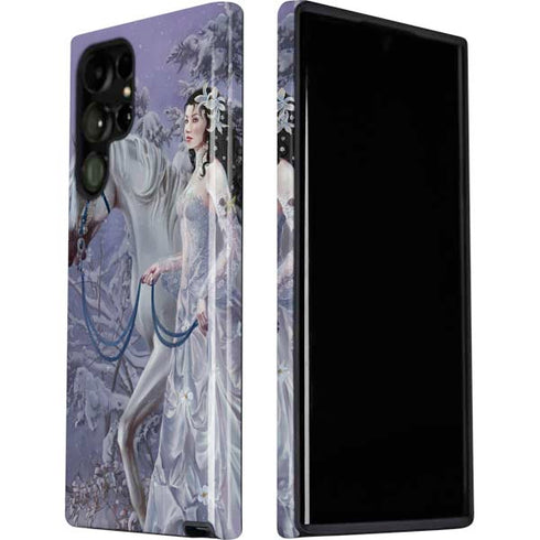 Fairy with Horse in Snow by Nene Thomas Galaxy S22 Ultra Pro Case