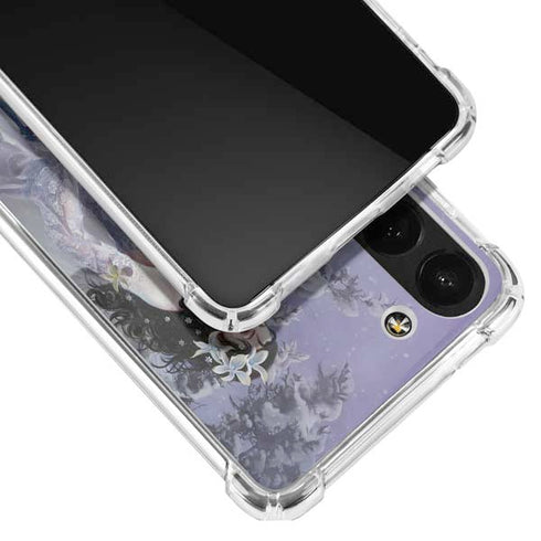 Fairy with Horse in Snow by Nene Thomas Galaxy S23 Clear Case