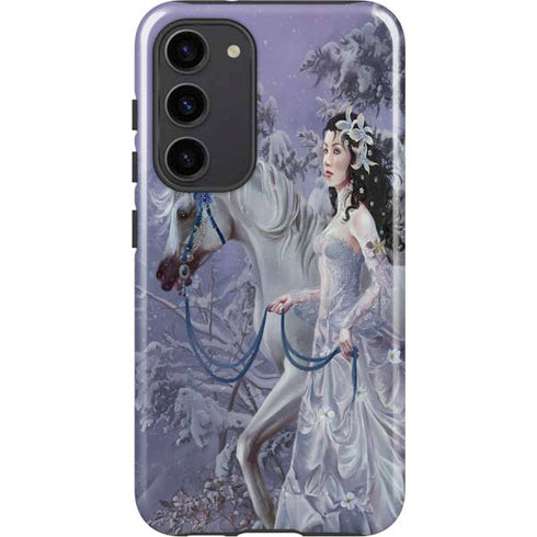 Fairy with Horse in Snow by Nene Thomas Galaxy S23 Plus Pro Case