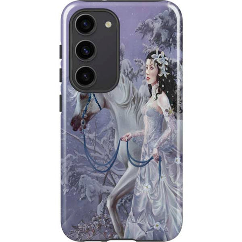 Fairy with Horse in Snow by Nene Thomas Galaxy S23 Pro Case