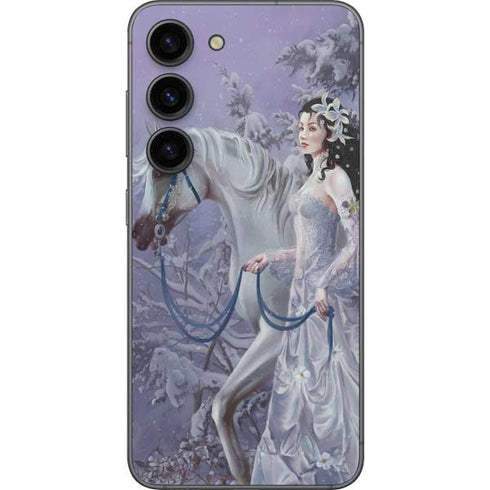 Fairy with Horse in Snow by Nene Thomas Galaxy S23 Skin