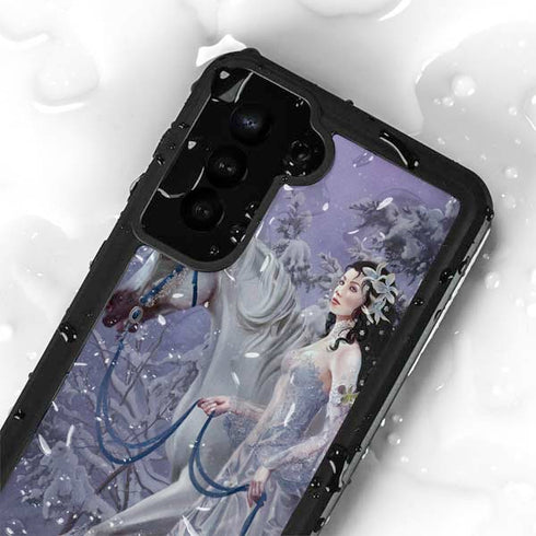 Fairy with Horse in Snow by Nene Thomas Galaxy S23 Waterproof Case