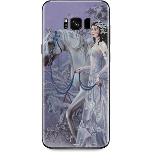 Fairy with Horse in Snow by Nene Thomas Galaxy S8 Plus Skin