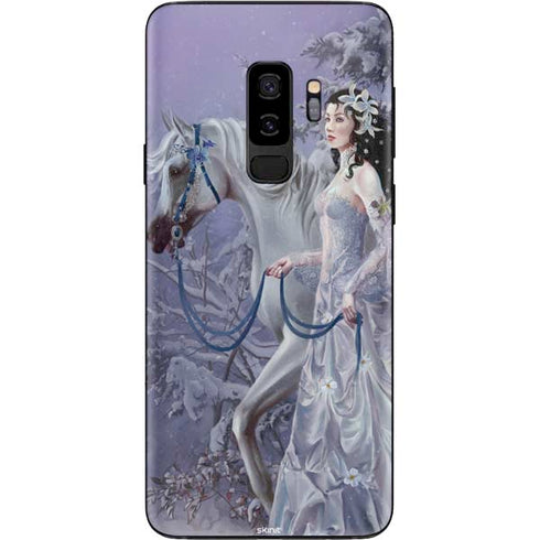 Fairy with Horse in Snow by Nene Thomas Galaxy S9 Plus Skin