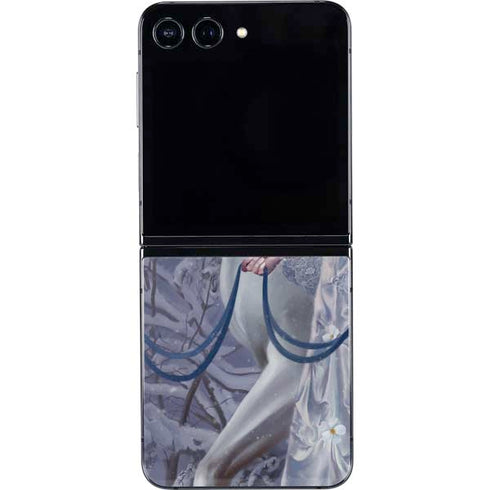 Fairy with Horse in Snow by Nene Thomas Galaxy Z Flip5 5G Skin