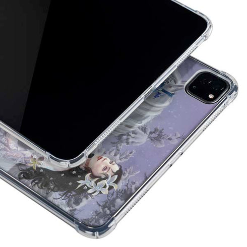 Fairy with Horse in Snow by Nene Thomas iPad Pro 12.9in (2020) Clear Case