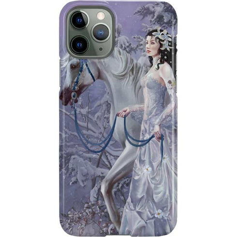 Fairy with Horse in Snow by Nene Thomas iPhone 11 Pro Lite Case
