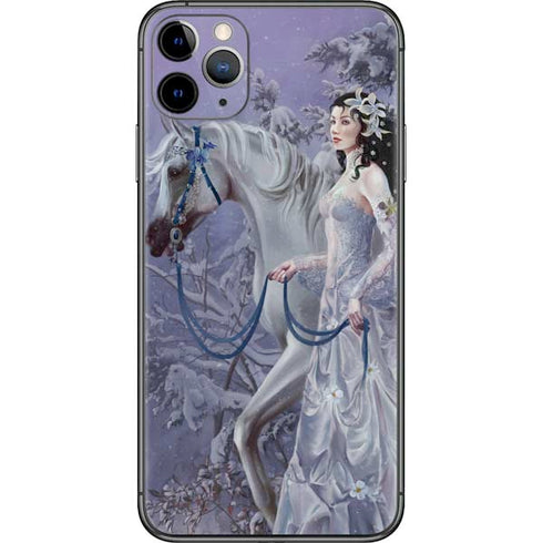 Fairy with Horse in Snow by Nene Thomas iPhone 11 Pro Max Skin