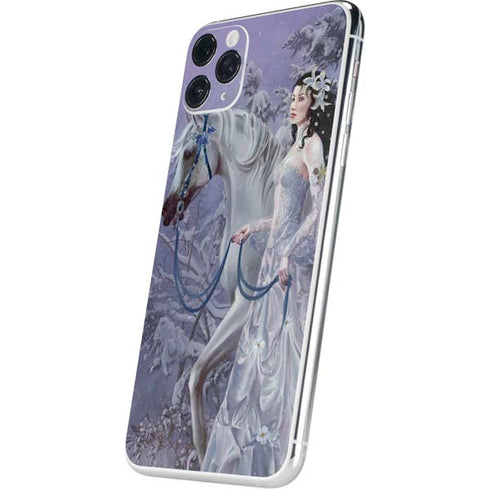 Fairy with Horse in Snow by Nene Thomas iPhone 11 Pro Max Skin