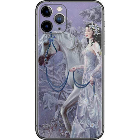 Fairy with Horse in Snow by Nene Thomas iPhone 11 Pro Skin