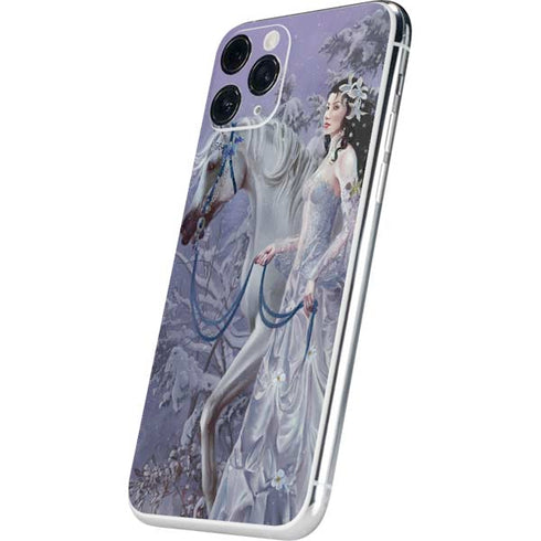 Fairy with Horse in Snow by Nene Thomas iPhone 11 Pro Skin