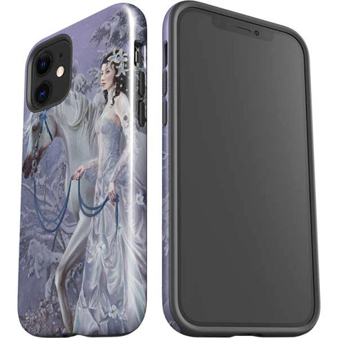Fairy with Horse in Snow by Nene Thomas iPhone 12 Mini Impact Case
