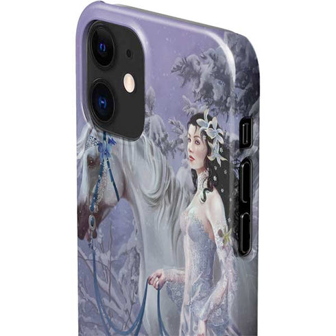 Fairy with Horse in Snow by Nene Thomas iPhone 12 Mini Lite Case