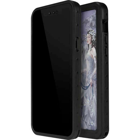 Fairy with Horse in Snow by Nene Thomas iPhone 12 Mini Waterproof Case