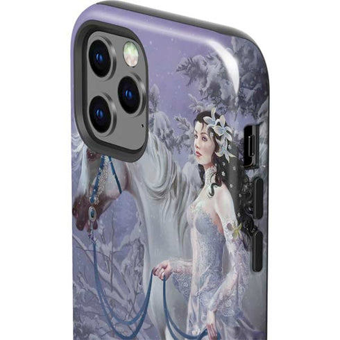 Fairy with Horse in Snow by Nene Thomas iPhone 12 Pro Impact Case