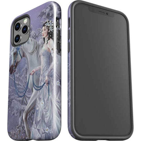 Fairy with Horse in Snow by Nene Thomas iPhone 12 Pro Impact Case