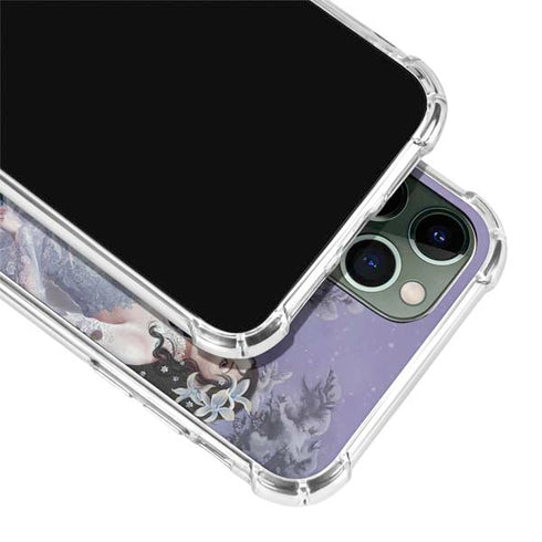Fairy with Horse in Snow by Nene Thomas iPhone 12 Pro Max Clear Case