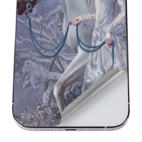 Fairy with Horse in Snow by Nene Thomas iPhone 12 Pro Max Skin