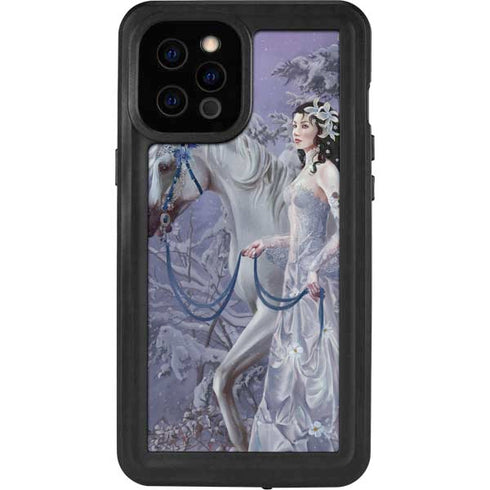 Fairy with Horse in Snow by Nene Thomas iPhone 12 Pro Max Waterproof Case