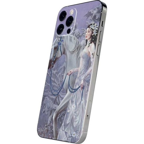 Fairy with Horse in Snow by Nene Thomas iPhone 12 Pro Skin