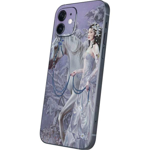 Fairy with Horse in Snow by Nene Thomas iPhone 12 Skin