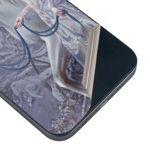 Fairy with Horse in Snow by Nene Thomas iPhone 13 Mini Skin
