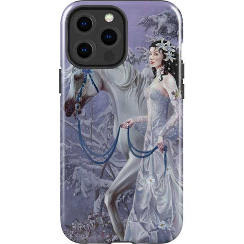 Fairy with Horse in Snow by Nene Thomas iPhone 13 Pro Max Impact Case